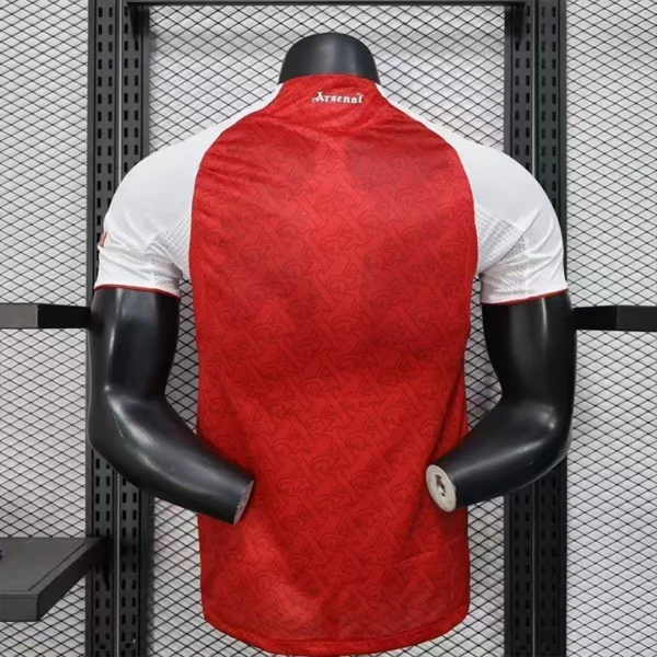 jerseyforge-2026-arsenal-home-jersey-back 2026 Arsenal Style Home Soccer Jersey - Elite Red & White Football Shirt - Unbranded High-Performance Teamwear