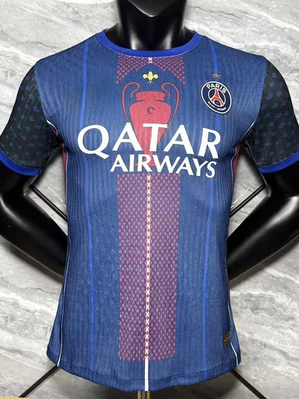 jerseyforge-2026-psg-home-jersey-front PSG Style Soccer Jersey Elite Navy Blue Hechter