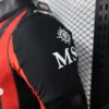 jerseyforge-ac-milan-jersey-sleeve-msc-logo 2026 AC Milan Style Home Soccer Jersey - Red & Black Rossoneri Football Shirt - Unbranded High-Performance Teamwear
