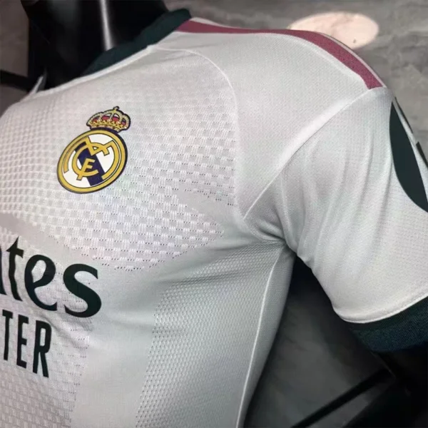 jerseyforge-real-madrid-jersey-houndstooth-pattern 2026 Real Madrid Style Home Soccer Jersey - Elite White & Pink Football Shirt - Unbranded High-Performance Teamwear