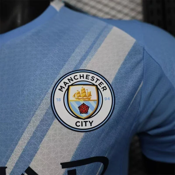 man-city-3d-heat-pressed-crest 2026 Manchester City Style Home Soccer Jersey - Sky Blue Elite Edition - High-Performance ULTRAWEAVE Teamwear