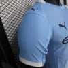 soccer-jersey-shoulder-logo-detail 2026 Manchester City Style Home Soccer Jersey - Sky Blue Elite Edition - High-Performance ULTRAWEAVE Teamwear